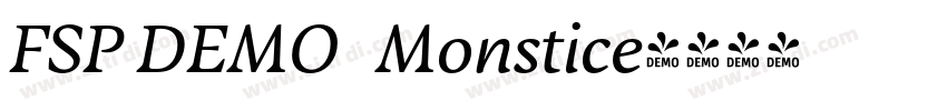 FSP DEMO   Monstice字体转换